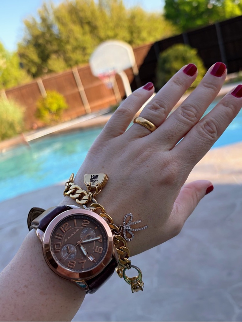 Michael Kors Rose Gold Women’s Watch Working (bracelet not included)